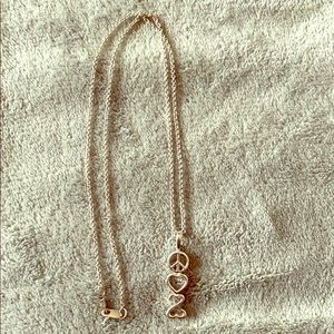 Kay Jewelers sterling silver “Open Heart” necklace